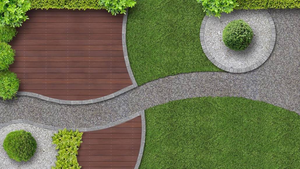 landscape design from above