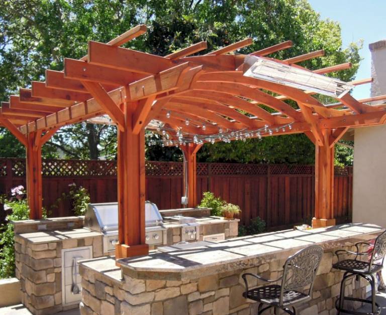Pergolas and Gazebos, Custom Designs - Creech Landscape